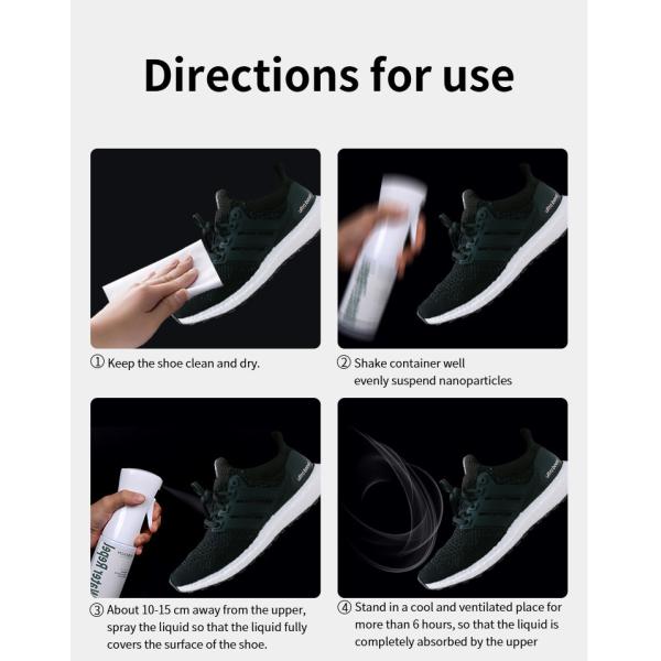 Sneaker stains repellent waterproofing spray water repellent spray for clothes, fabric, leather, all surface