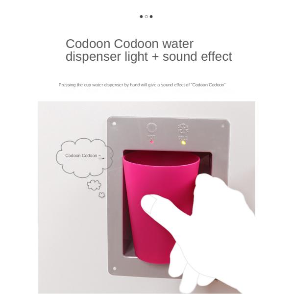 Large 82.5cm Refrigerator Wooden Miniature Kitchen Set Stove White Black