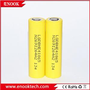Quality Wholesale LG HE4 battery, ICR18650HE4 18650 2500mAh 3.6V he4 battery, he2 35Amps 18650 3.7v lithium ion polymer battery wholesale