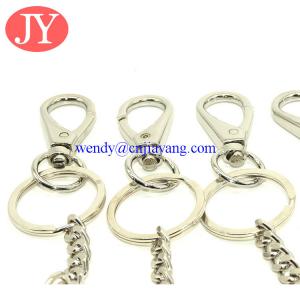 Quality Snap hook with key chain link zinc alloy key rings chains wholesale