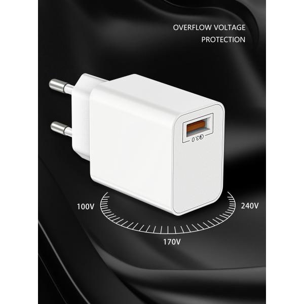 OCC 18W Quick Charge 3.0 Wall Charger One Port AC 100-240V Input