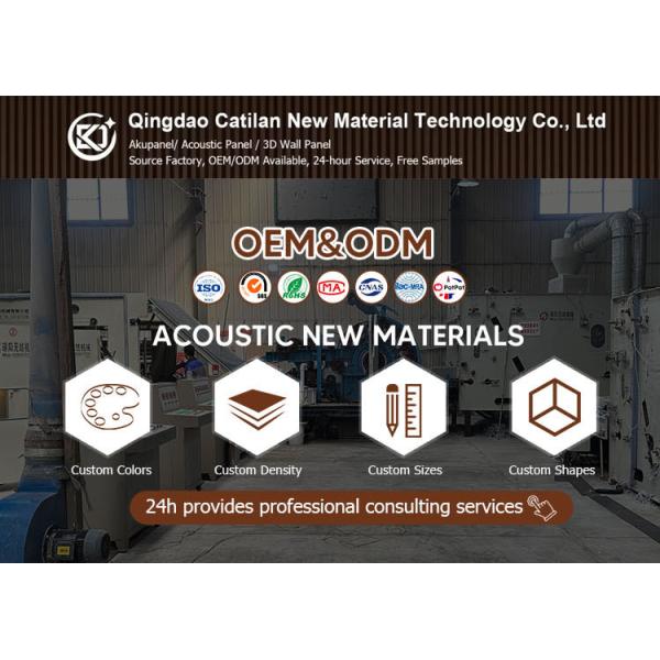 Modern Design Acoustic Panel with PET Material 1-Year Warranty for School Auditorium Theater and Hotel Use