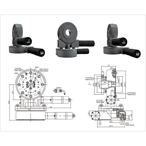 customized high speed ball slewing ring bearing