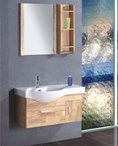 Quality Single ceramic sink thin bathroom vanity , contemporary bathroom vanity cabinets colors available wholesale