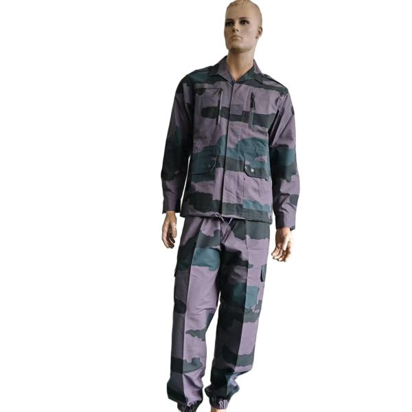 Breathable and Abrasion Resistant French Military Uniform Set in Stealth Purple F1 Combat System for Comfort and Protection