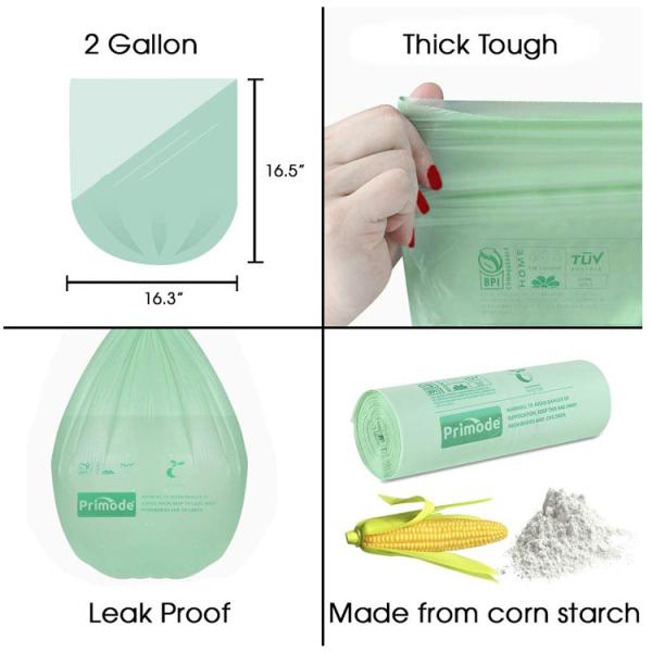 2.6 Gallon Trash Biodegradable Packaging Bag 100% Compostable