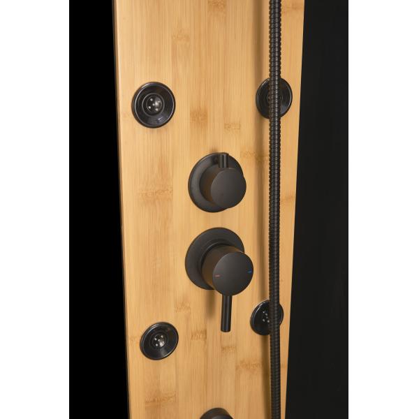 Shower Cabin with White acrylic tray 1200*800*2250cm black aluminium