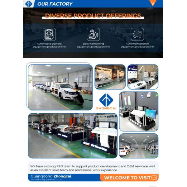 ZhongCai Automotive Training Equipment 4 Automotive Education Equipment Diesel Engine Training Stand