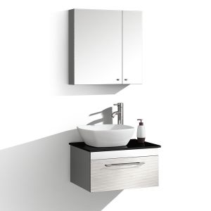 China Wall Mounted Stainless Steel Bathroom Vanity Easy To Install on sale