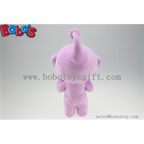 Custom Plush Cute Doll Toy in Purple Color as Baby First Gift