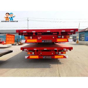 40T Bulk Cargo Detachable BPW Heavy Duty Low Bed Trailers