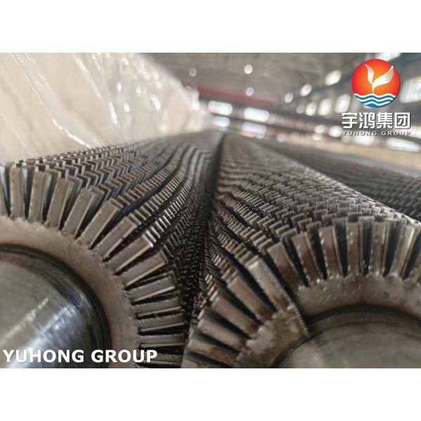 ASME SA192 Carbon Steel Serrated Type Welding Finned Tubular For Heating Pipe