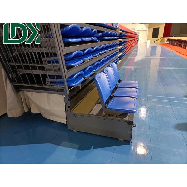 Sports Complex Retractable Bleacher Gym Bleachers Gymnasium Telescopic Seating System For Basketball Court