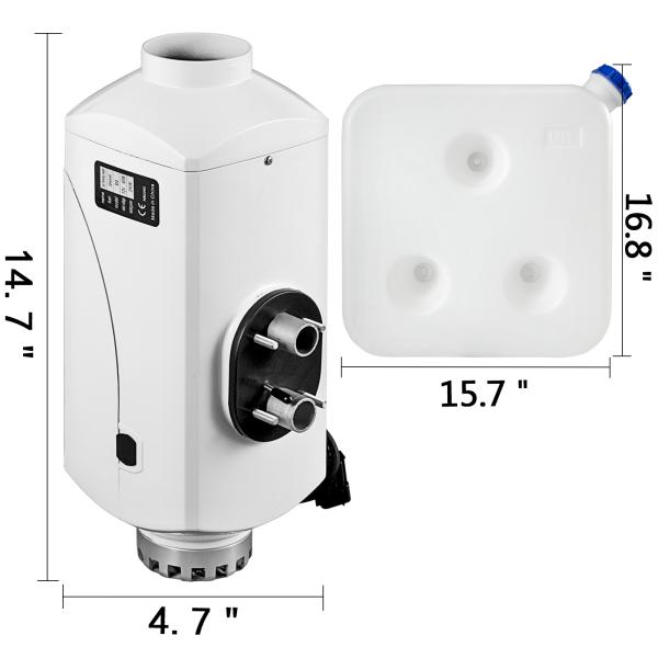 Aluminum Cover 12v 24v 2kw 5kw Diesel Air Parking Heaters For Caravans