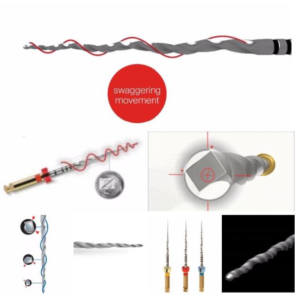 Metal Steel Dental Endo Rotary Files X3 Type 21mm Length