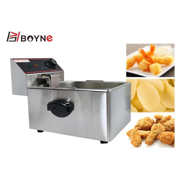 Single Tank Fryer Single Basket Electric Deep Fryer For Restaurant