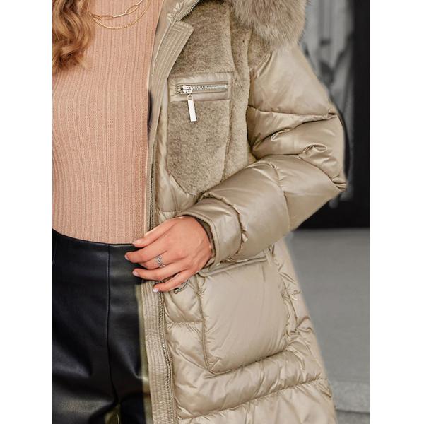 down Coat Functionality, middle length, nice colour, Real Fox Fur Coat Machine Washable Care Instructions, for girls and women, rich fur, real raccoon soft fur