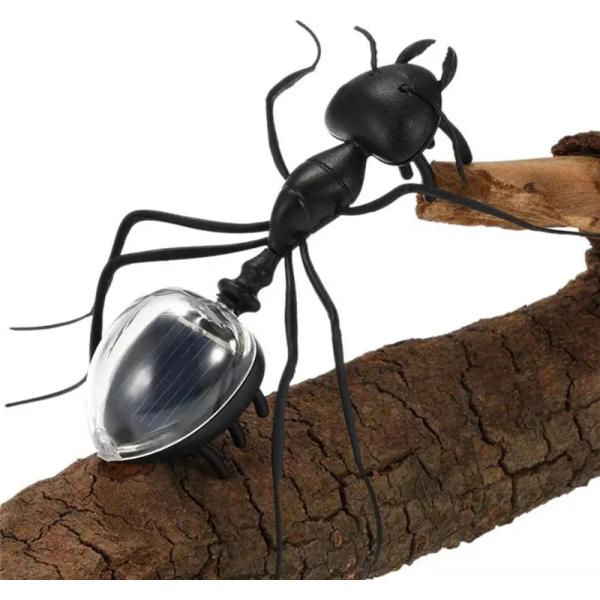 Black Solar Powered Ant Simulation Early Education Solar Insect Toy