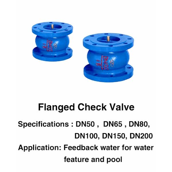 Pool Fountain Accessories Refined DN25 1 Inch Flanged Check Valve