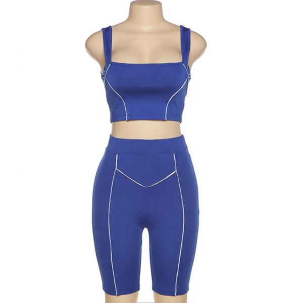 Sleeveless Fitness Women'S Sportswear Tracksuits For Summer