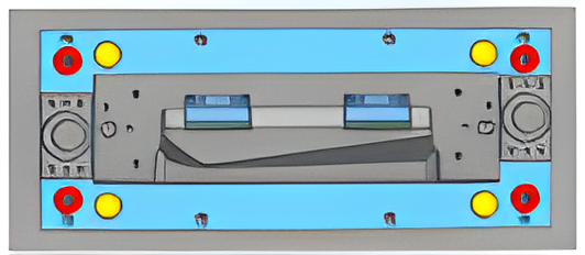 DC51D Steel Stamping Tool Stage Tool For Refrigerator Water Drain Box 0.4mm 0.5mm 0.6mm