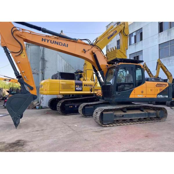 Used Hyundai 220-9 Excavator 22 Ton Original Color Korean Second-Hand Excavator