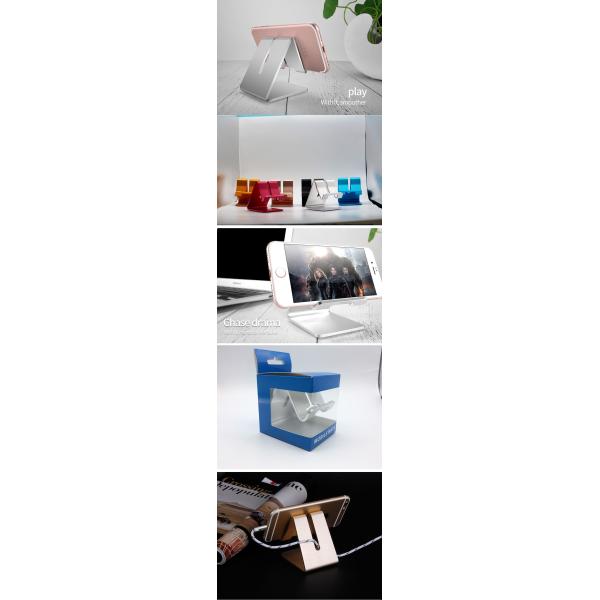 Aluminum Smart Phone Holder With Non Slip Silicone Pad