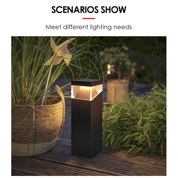 Led Garden Landscape Light Outdoor Stainless Steel Material AC 220V Anti-UV For Walkway Courtyard Path Edging