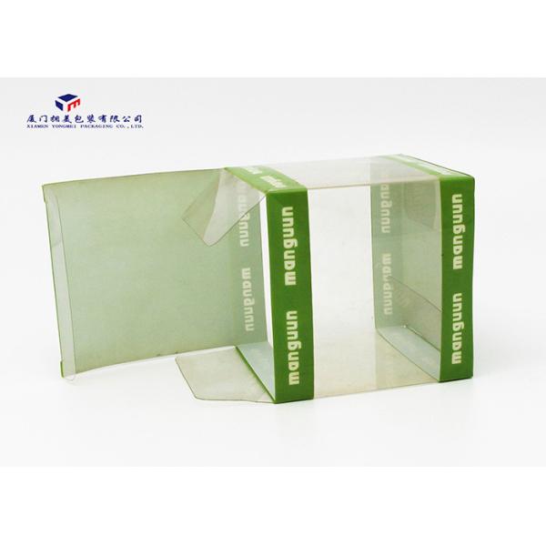 Custom Printed Clear Rigid PVC Packaging Boxes Square Shape High Durability