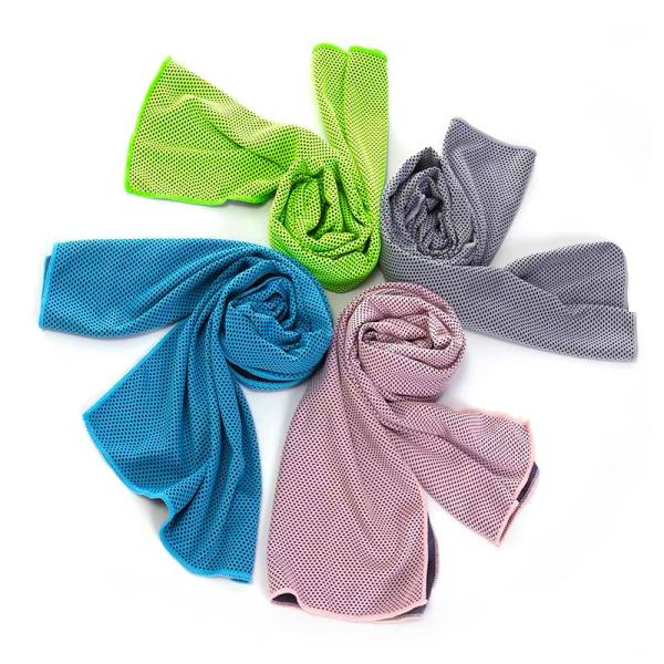 50x100 Recycled Microfiber Cooling Towel Sport Gym Keep Cool With PVC Bag