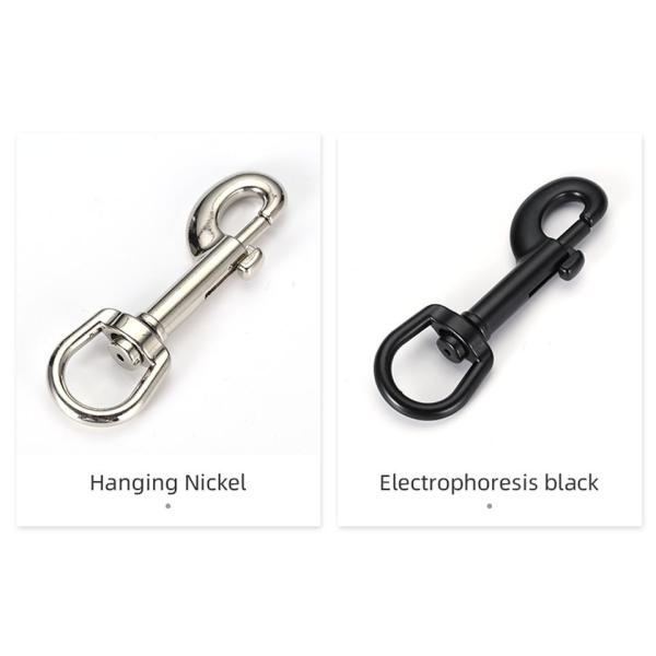 OEM Acceptance Black Finish Direct Rotating Metal Snap Carabiner Hook for Purchase