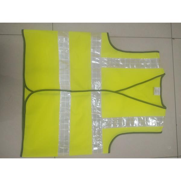 Velcro Type Polyester Safety Vest 60g-120g Green Hi Vis Vest