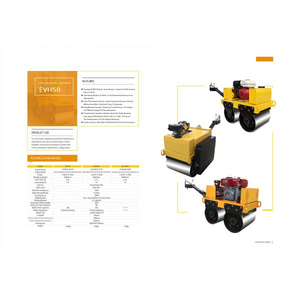0.5ton tandem baby road roller mini vibratory walk behind road roller
