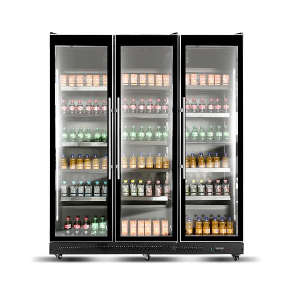 Commercial Refrigerator  3 Door Supermarket Display Chiller Machine Beverage Chiller Factory Price Beverage Chiller