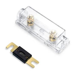 Quality 10A 32VDC Double Busbar Fuse Holder Block Gold Plating Transparent Base For Car wholesale
