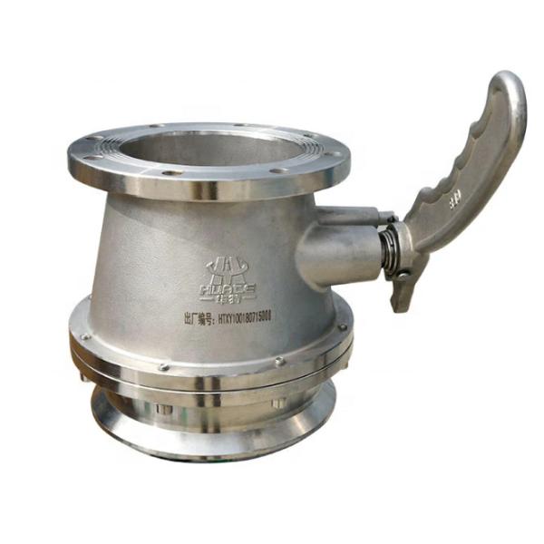 4 Inch Stainless Steel API Tanker Truck Adapter Loading and Unloading Valve with 0.6Mpa Pressure