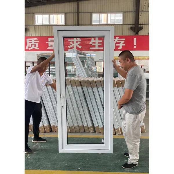 Customizable PVC Aluminum Glass Entry Door Modern With Strong Durability