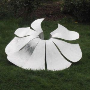 Quality Modern Art Flower Shape Garden Decorative Metal Stainless Steel Sculpture Statue wholesale