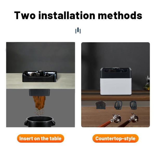 58mm Electric Coffee Knock Box Machine No Tap Automatic Espresso Coffee Portafilter Cleaner