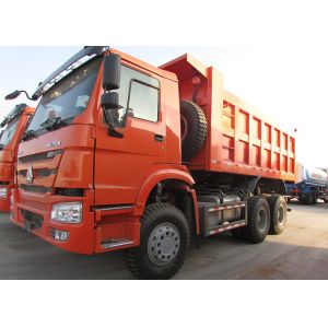 Quality ZZ3257N3247B 6x4 371hp Euro II Red 20cbm SINOTRUK Dump Truck wholesale