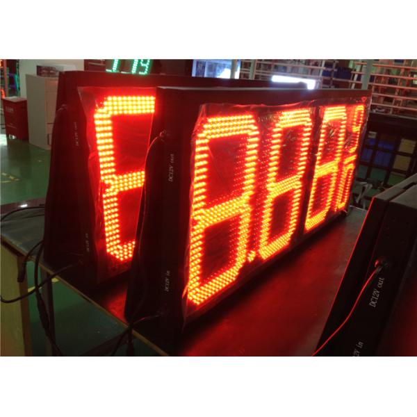 20'' Red / green color LED Gas Station Sign for Fuel advertising Petrol , 8000nits Brightness