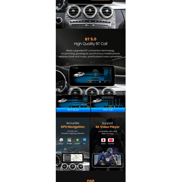 For Mercedez Benz CLS-Class W218 2010-2018 1920*720 Android 13.0 Car Radio GPS Multimedia Navigation No DVD Player