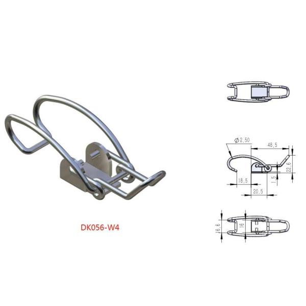 ISO9001 ODM Stainless Steel Toggle Latch Rustproof For Cleaner