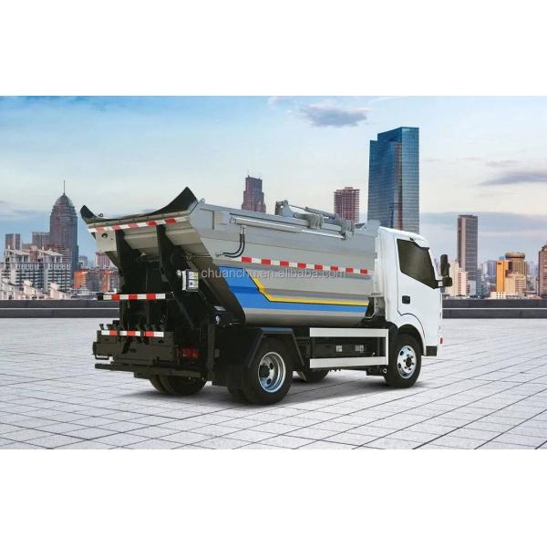 Custom's Requirement Fulfilled Pure Electric Self-Loading Garbage Truck with Zero Emissions and Autonomous Waste Collection