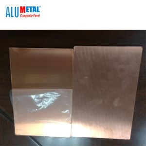Quality 3200mm Aluminium Metal Composite Panel Indoor Copper Brass Wall wholesale