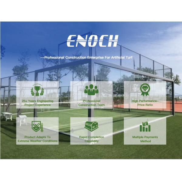 Customized Durable Outdoor Padel Court Tennis Court With Anti-Slip Turf 10x20m Indoor Outdoor Cricket Court