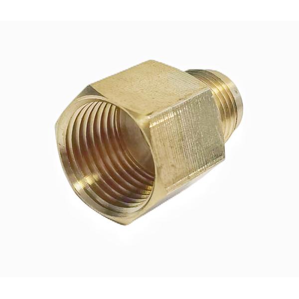 CNC Brass Pipe Fitting NPT 1/2 Inch Male Adapter And 1/2 Male Flare