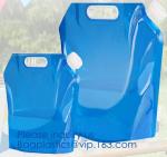 1 Gallon 4L foldable plastic bottle bag Foldable water bag,logo printed foldable
