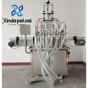 Multi Head Electronically Controlled Bottle Liquid Filling Machine Multifunction