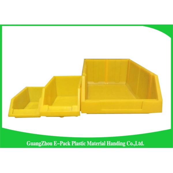Customized Industrial Plastic Storage Containers , Standard Size Stackable Storage Bins